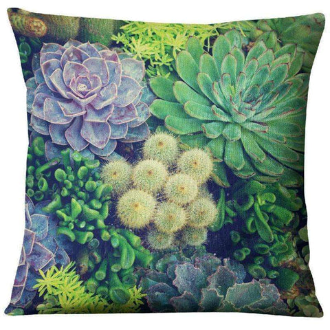 Image of succulent pillow covers cactus room decor