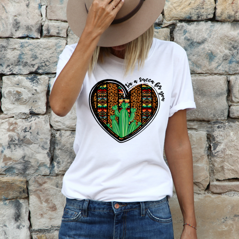 Heart Cactus Print Shirt