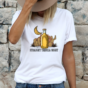 Straight Tequila Lovers Cactus Shirt