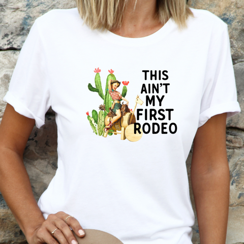 Image of "This Ain't My Fist Rodeo" Cactus Shirt