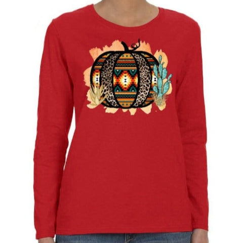 Image of Fall Cactus Print Cactus Shirt