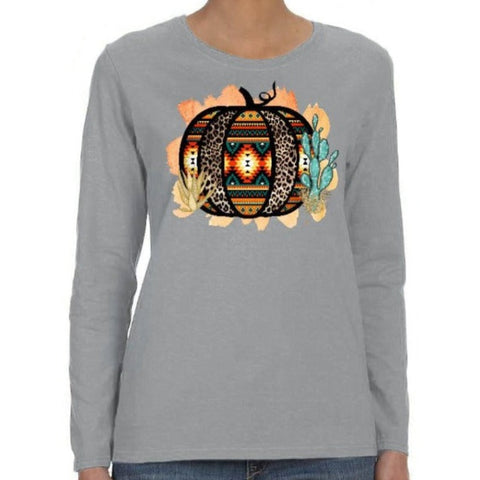 Image of Fall Cactus Print Cactus Shirt