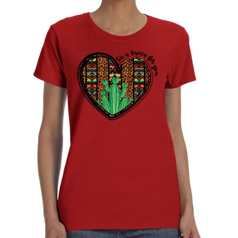Heart Cactus Print Shirt