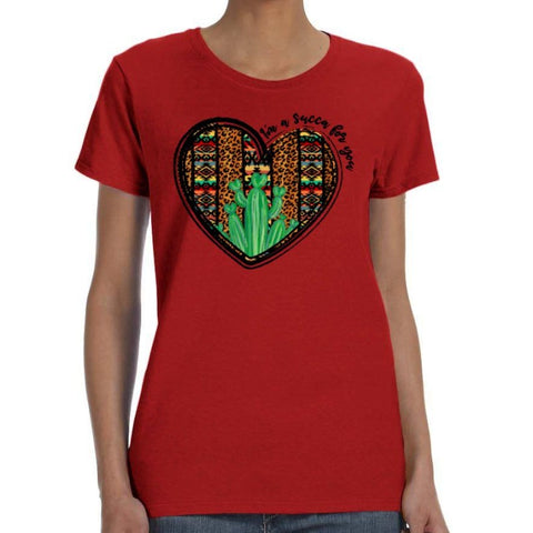 Image of Heart Cactus Print Shirt