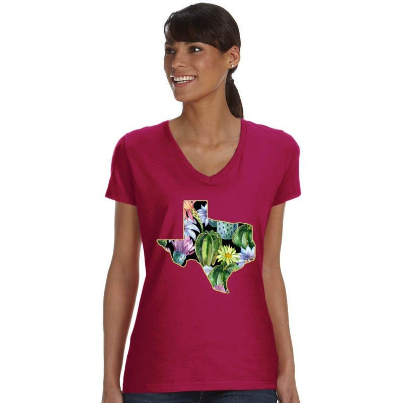 Cactus Print Texas T Shirt
