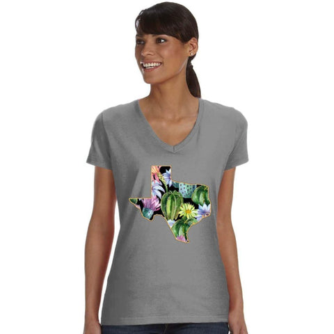Image of Cactus Print Texas T Shirt