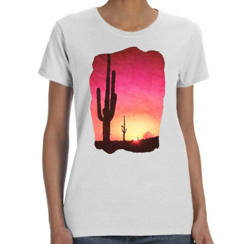 Image of Desert Sunset Cactus Shirt