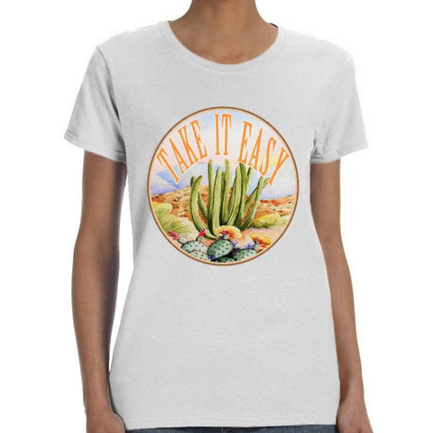 Image of Take It East Cactus Print Shirt