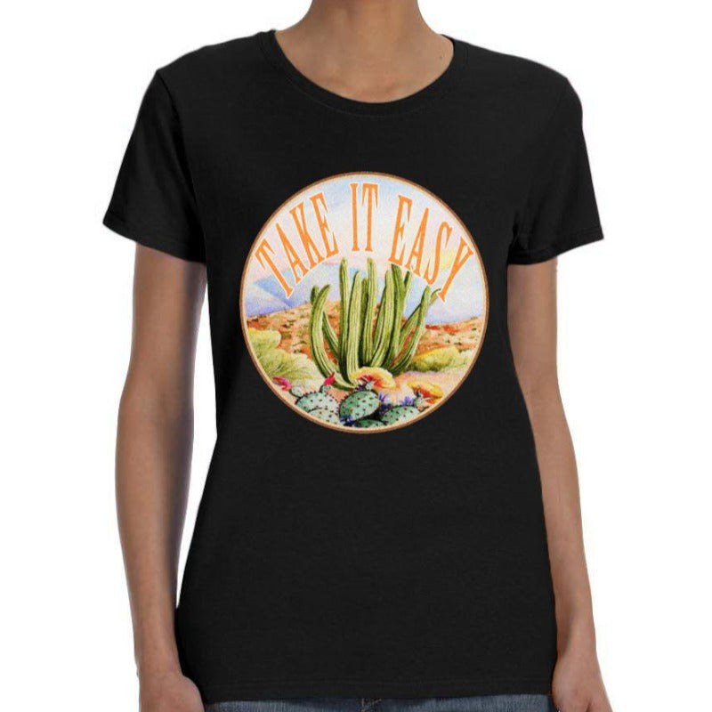 Take It East Cactus Print Shirt