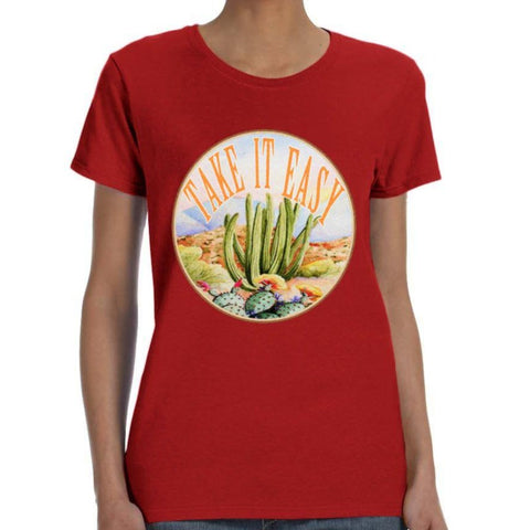 Image of Take It East Cactus Print Shirt