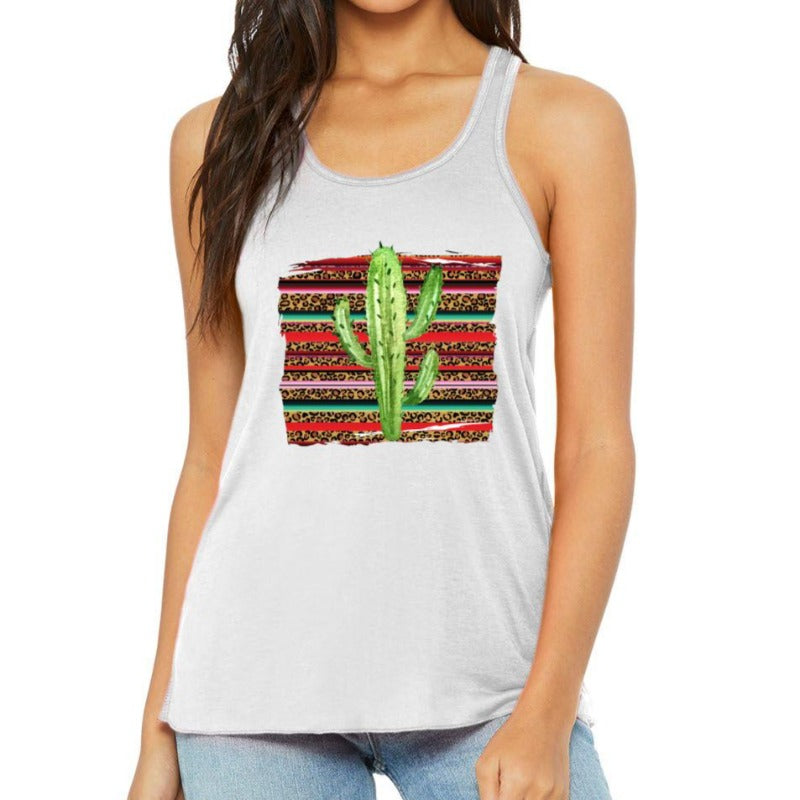 Colorful Saguaro Cactus Tank Top