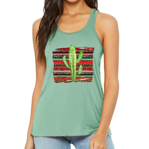 Image of Colorful Saguaro Cactus Tank Top