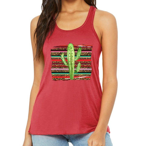 Image of Colorful Saguaro Cactus Tank Top