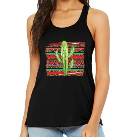 Image of Colorful Saguaro Cactus Tank Top