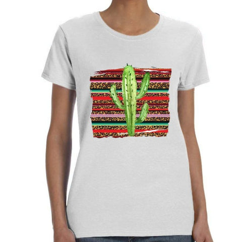 Image of Colorful Saguaro Cactus Shirt