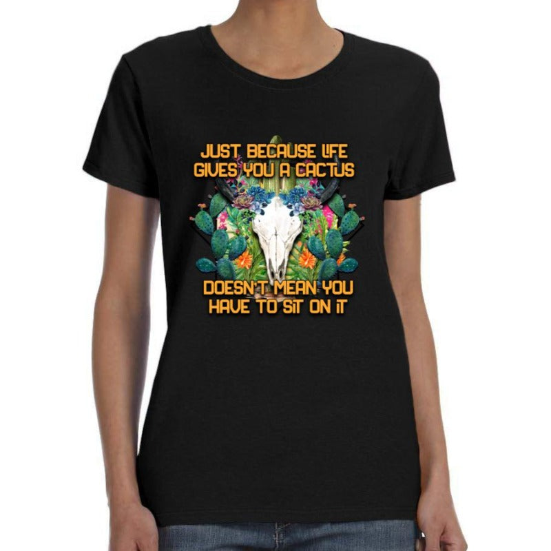 Life Gives You Cactus Print Shirt