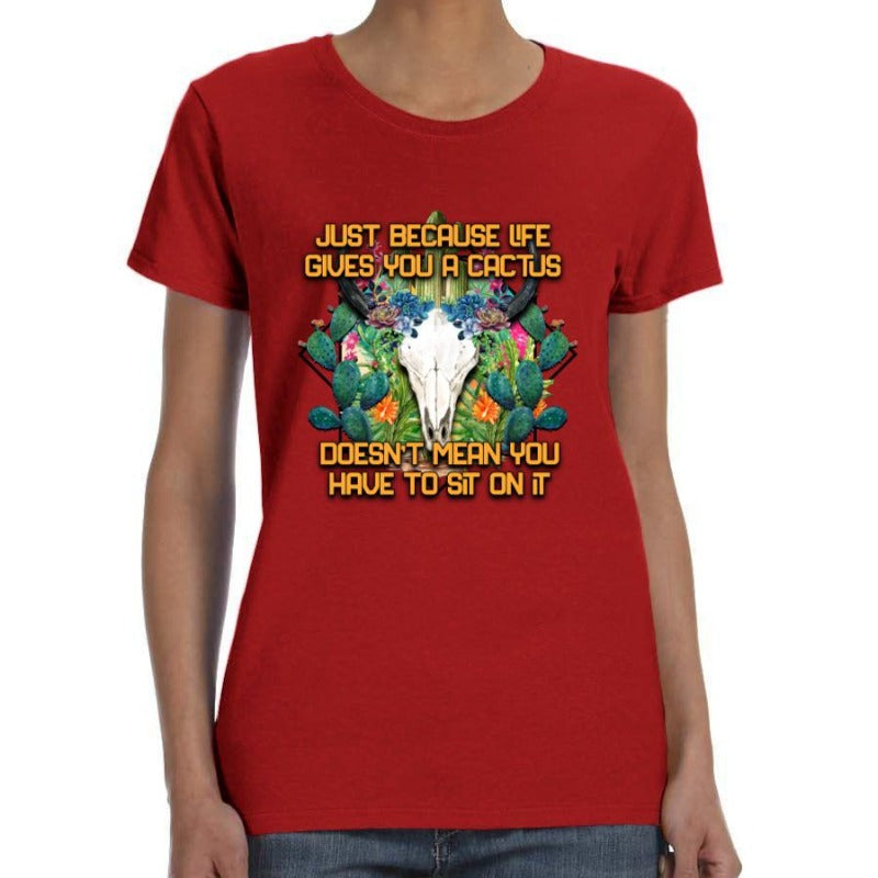 Life Gives You Cactus Print Shirt