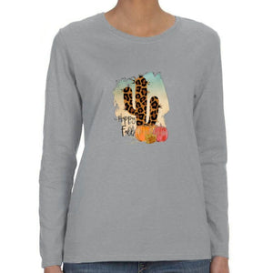 Happy Fall Cactus Long Sleeve Shirt