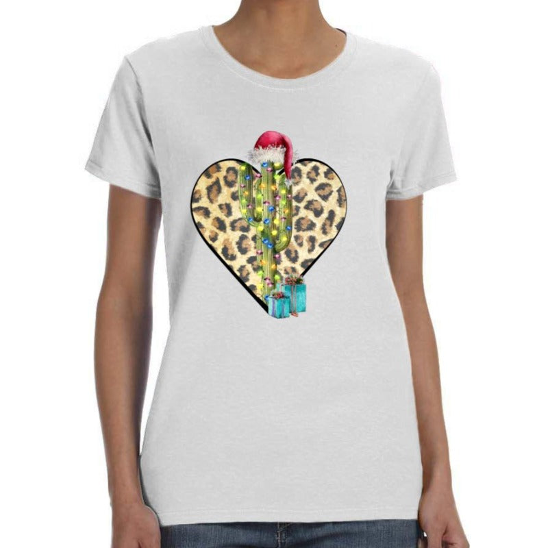 Christmas Cactus Print Shirt