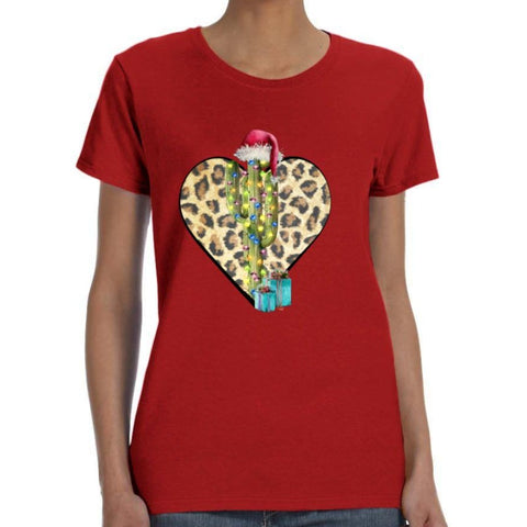 Image of Christmas Cactus Print Shirt