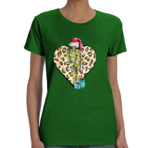 Christmas Cactus Print Shirt
