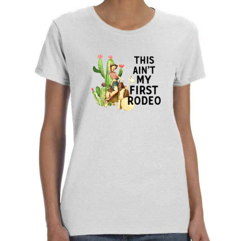 Image of "This Ain't My Fist Rodeo" Cactus Shirt