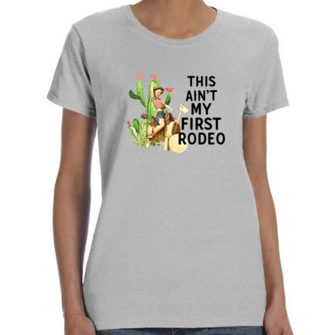 Image of "This Ain't My Fist Rodeo" Cactus Shirt