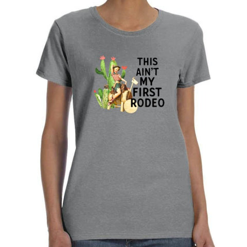 Image of "This Ain't My Fist Rodeo" Cactus Shirt