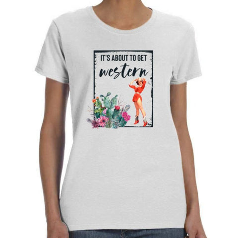 Image of It's About to Get Western! Cactus Shirt