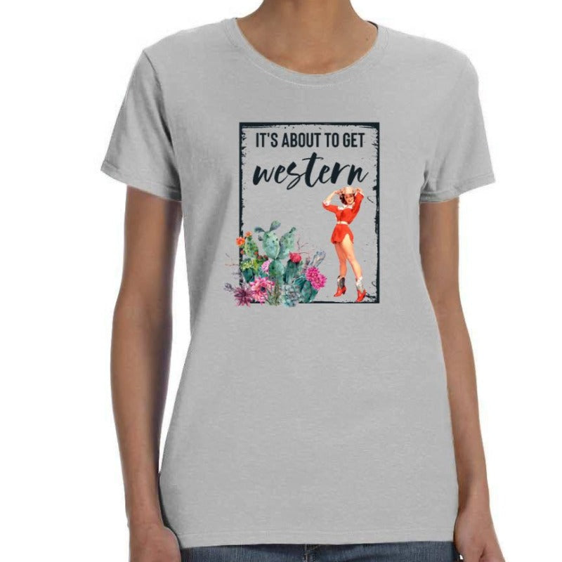 It's About to Get Western! Cactus Shirt