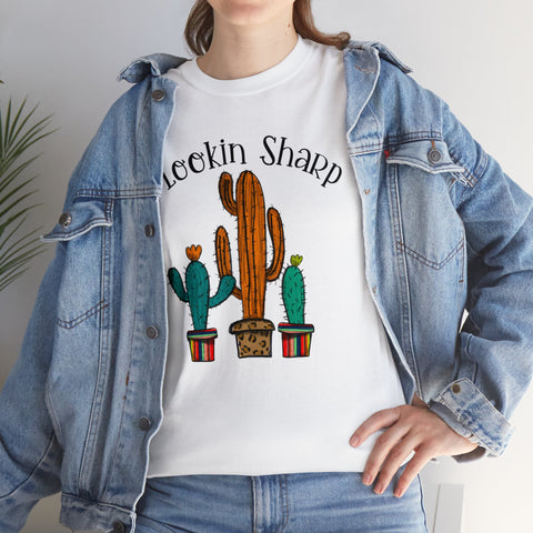 Image of Lookin Sharp Cactus Print T Shirt