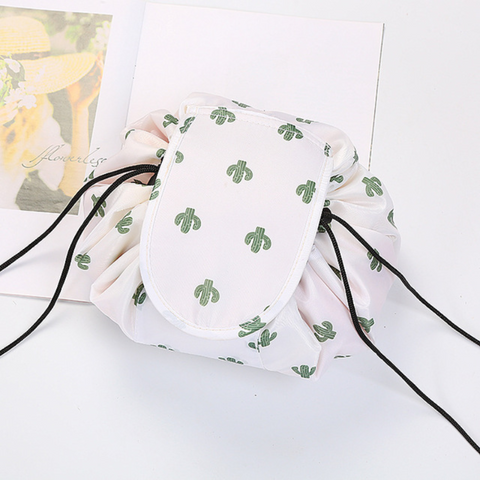 Image of Cactus Print Cosmetic Bag