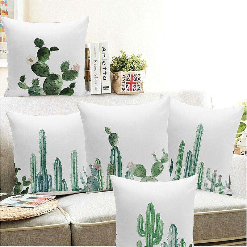 Desert Plant Pillowcases Cactus Pillow Cover Comfy Sofa 