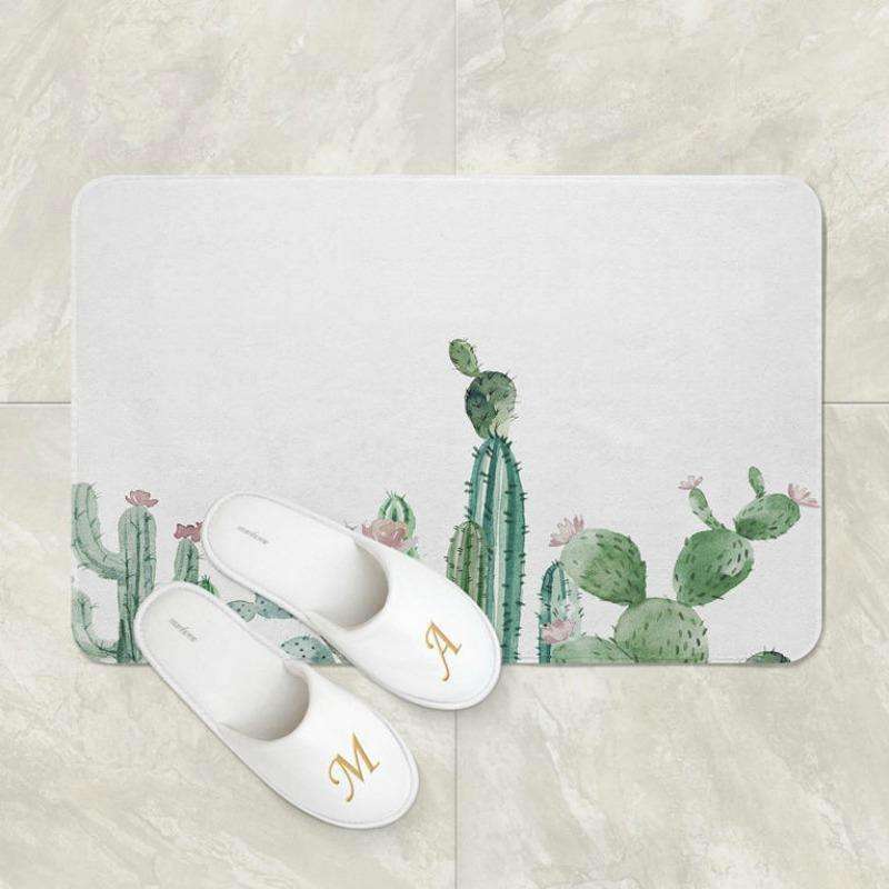 cactus bathroom decor cactus shower mat