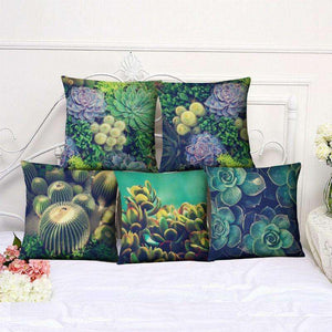 succulent pillow covers cactus room decor