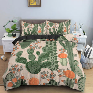 Cactus Decor - Colorful Cactus Bedding Set