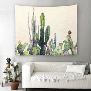cactus decor succulent wall hanging cactus print wall decor