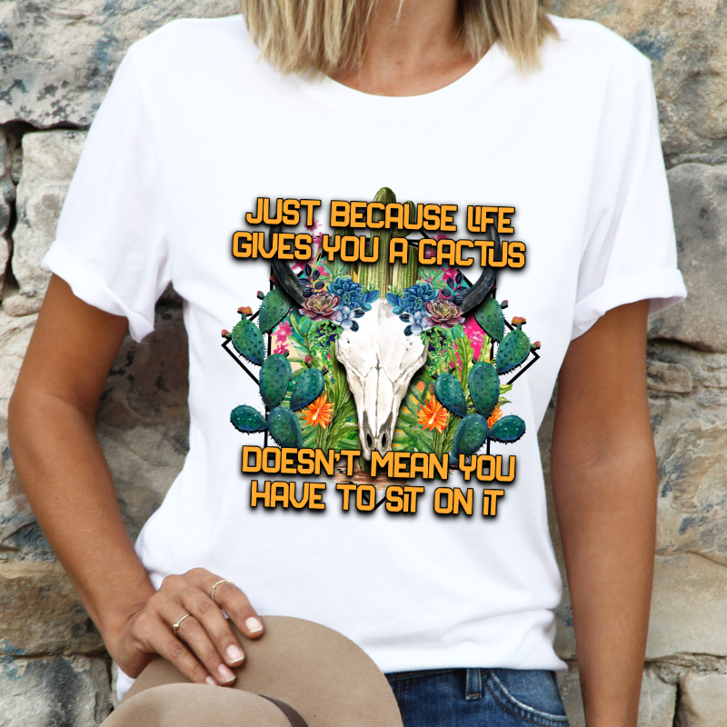 Life Gives You Cactus Print Shirt