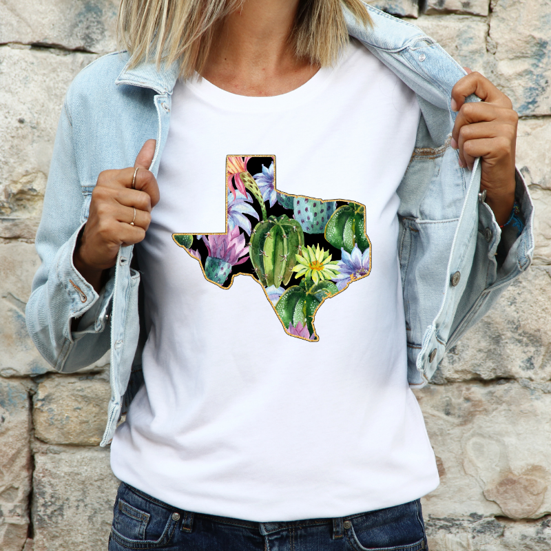 Cactus Lovers Texas Long Sleeve T Shirt