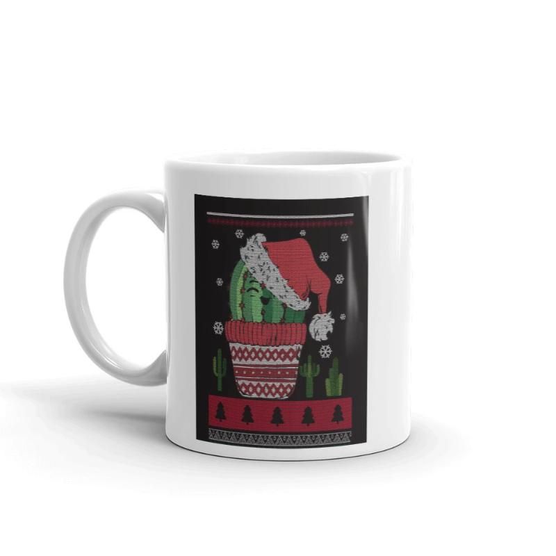 Christmas Cactus Print Coffee Mug