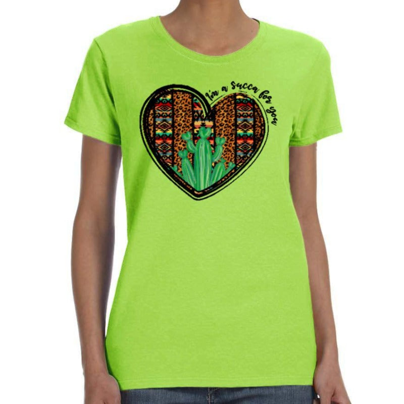 Heart Cactus Print Shirt