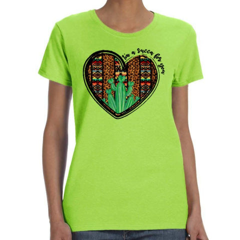 Image of Heart Cactus Print Shirt