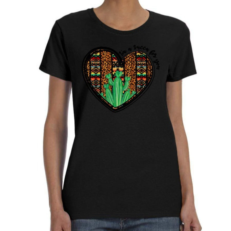 Heart Cactus Print Shirt