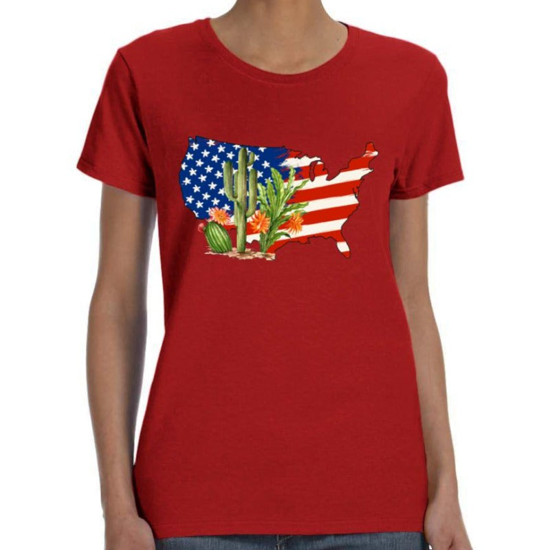 USA Design Cactus Shirt