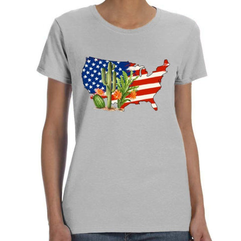 USA Cactus Print Shirt
