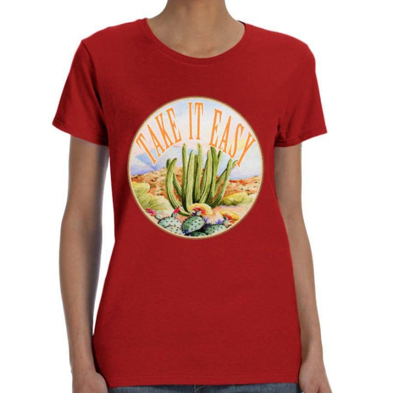 Take It East Cactus Print Shirt