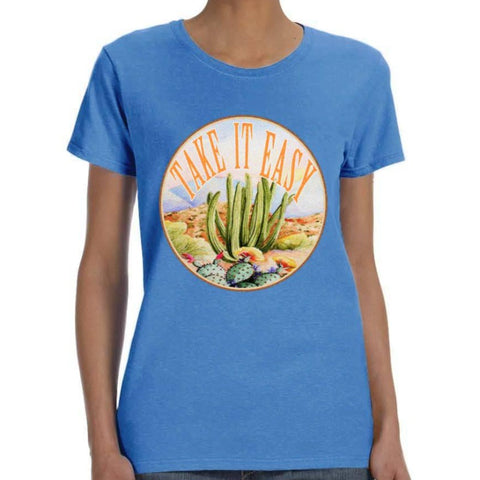 Image of Take It East Cactus Print Shirt