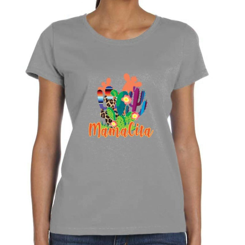 Mamacita Cactus Print Shirt