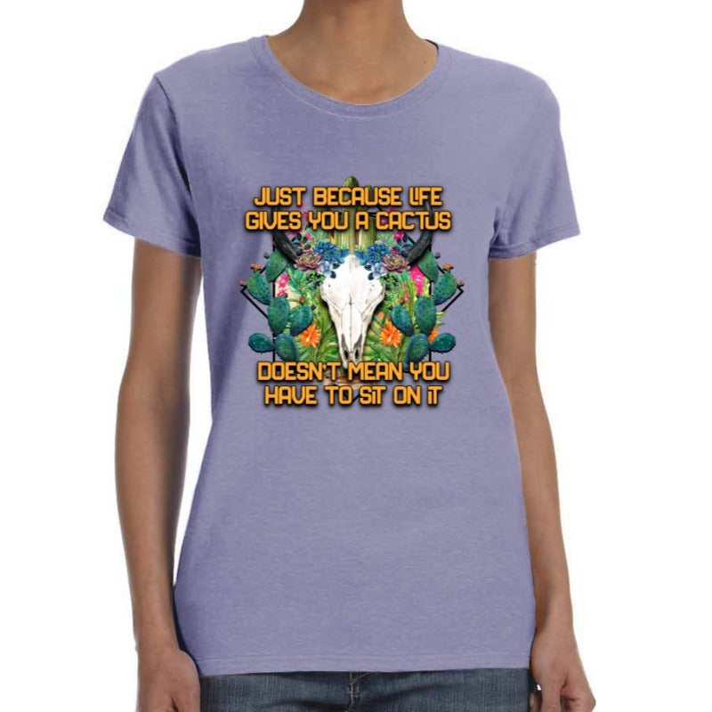 Life Gives You Cactus Print Shirt