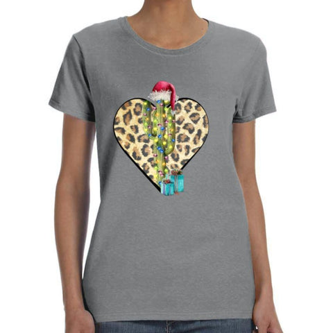 Image of Christmas Cactus Print Shirt